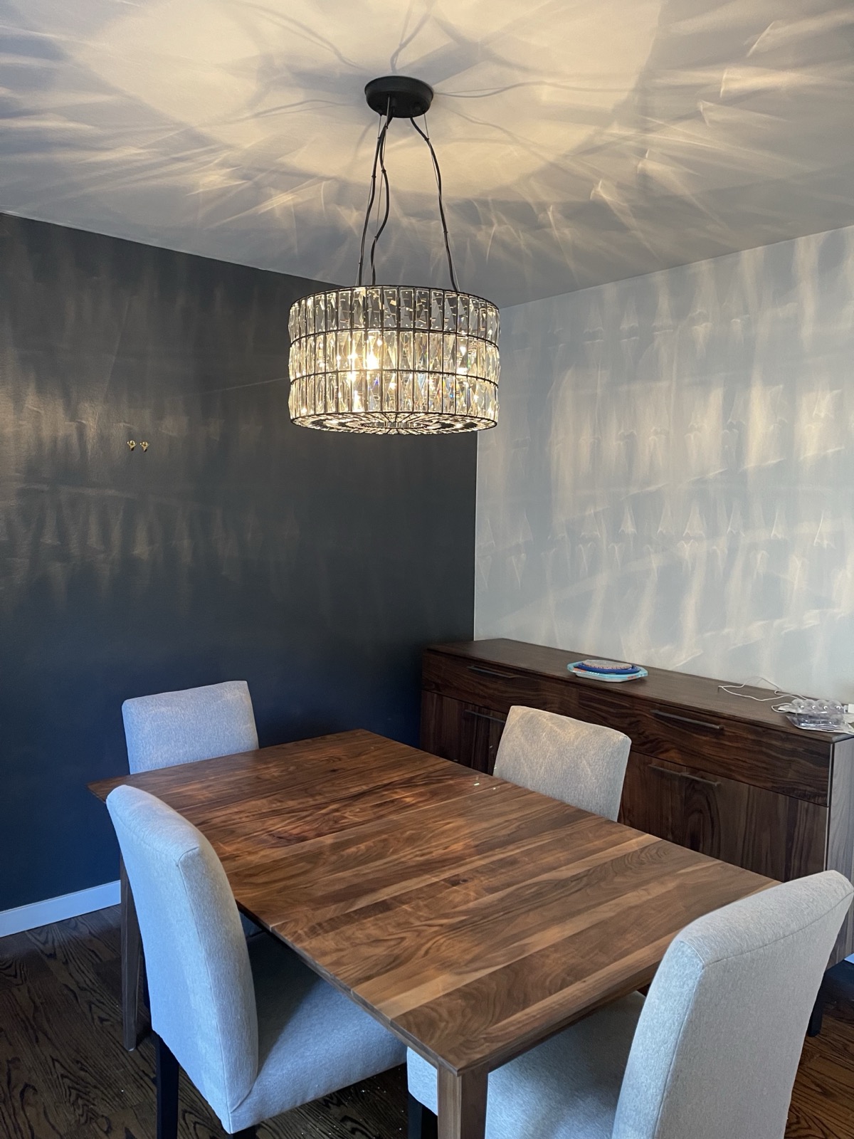 Chandelier lighting installation